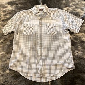 Plains Western Wear Short Sleeve Pearl Snap Shirt